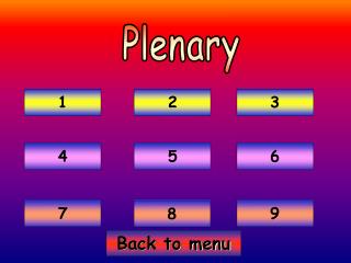 Plenary