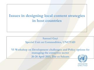 Issues in designing local content strategies in host countries