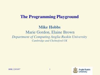 The Problem – Learning to Program