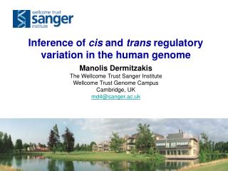 Inference of cis and trans regulatory variation in the human genome