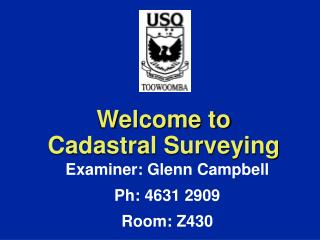 Welcome to Cadastral Surveying