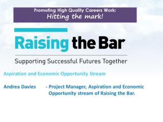 Aspiration and Economic Opportunity Stream led by Employer / Educator Solutions Group