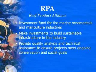 RPA Reef Product Alliance