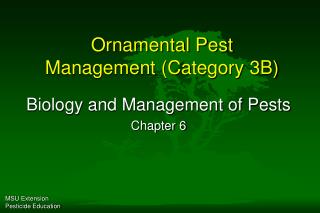 Ornamental Pest Management (Category 3B)