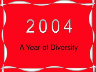 A Year of Diversity