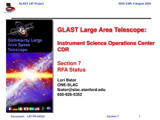 Gamma-ray Large Area Space Telescope
