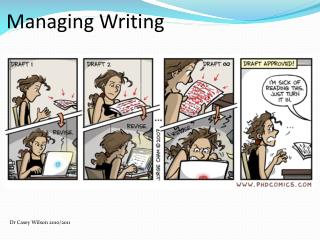 Managing Writing