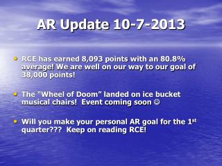 AR Update 10 -7-2013