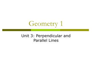 Geometry 1
