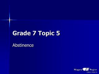 Grade 7 Topic 5