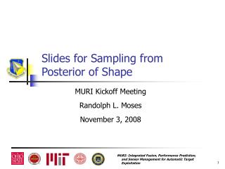 Slides for Sampling from Posterior of Shape