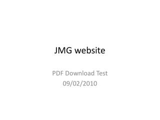 JMG website