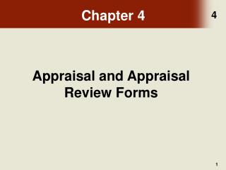 Appraisal and Appraisal Review Forms