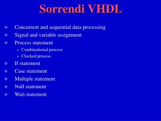 S orrendi VHDL