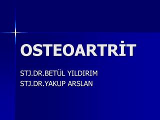 OSTEOARTRİT