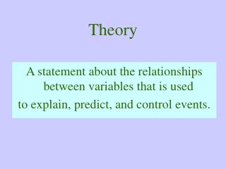 Theory