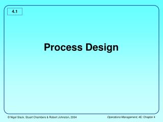 Process Design