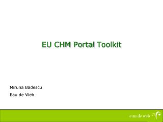 EU CHM Portal Toolkit