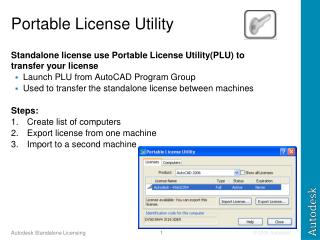 Portable License Utility