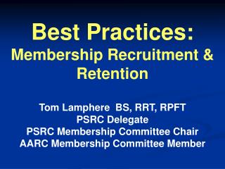 AARC Membership for Dummies!