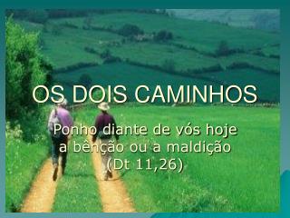 OS DOIS CAMINHOS