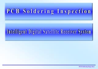 PCB Soldering Inspection
