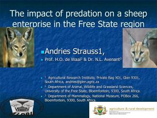 The impact of predation on a sheep enterprise in the Free State region