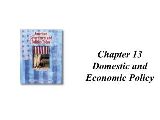 Chapter 13 Domestic and Economic Policy