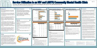 Service Utilization in an HIV and LGBTQ Community Mental Health Clinic