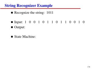 String Recognizer Example
