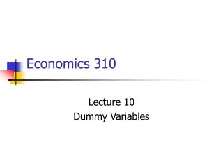 Economics 310