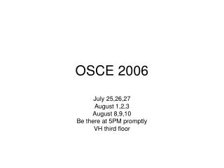 OSCE 2006