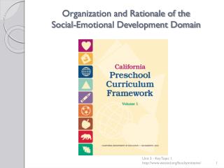 Organization and Rationale of the Social-Emotional Development Domain