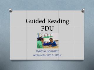 Guided Reading PDU