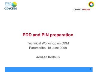 PDD and PIN preparation