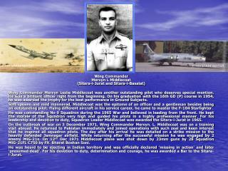 Wing Commander Mervyn L Middlecoat (Sitara-i-Jurat and Sitara-i-Basalat)