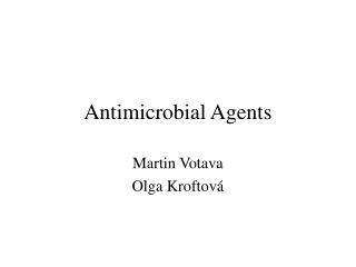 Antimicrobial Agents