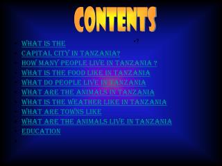 What is the capital city in Tanzania? How many people live in Tanzania ?