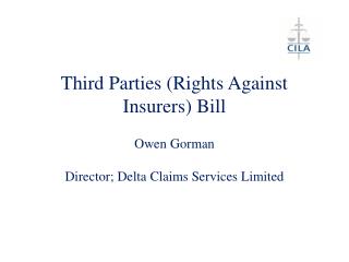 Third Parties (Rights Against Insurers) Bill