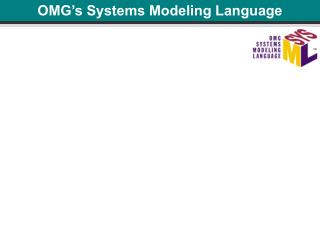 OMG’s Systems Modeling Language