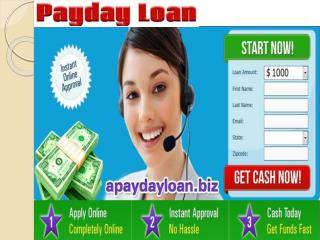 No Credit Check Payday Loan