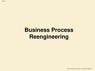 Business Process Reengineering