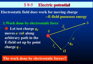 §8-5 Electric potential