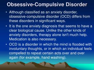 Obsessive-Compulsive Disorder