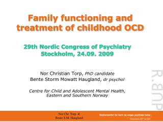 Family functioning and treatment of childhood OCD