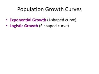 Population Growth Curves