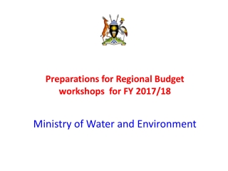 Preparations for Regional Budget workshops for FY 2017/18