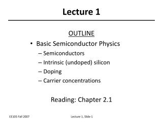 Lecture 1