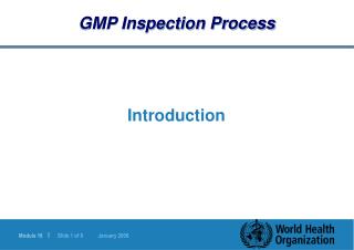 GMP Inspection Process