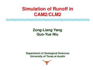 Zong-Liang Yang Guo-Yue Niu